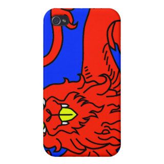 lion passant guardant red iPhone 4/4S case