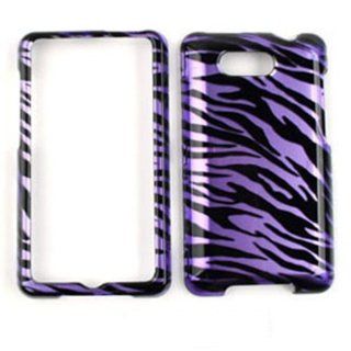 CELL PHONE CASE COVER FOR HTC ARIA TRANS PURPLE ZEBRA: Cell Phones & Accessories