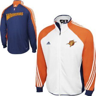 Golden State Warriors adidas 2009 2010 On Court Warm Up Track Jacket : Sports Fan Outerwear Jackets : Sports & Outdoors