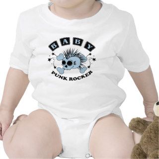 Baby Boy Punk Skull T shirts