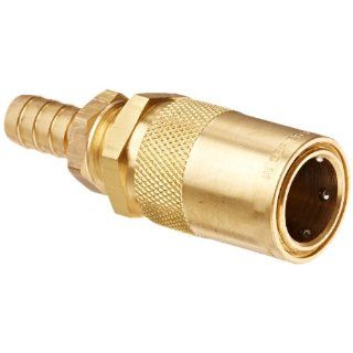Eaton Hansen FTS504 Brass Straight Hose Stem Hydraulic Fitting, Socket, 1/2" Hose ID, 1/2" Body: Quick Connect Hose Fittings: Industrial & Scientific