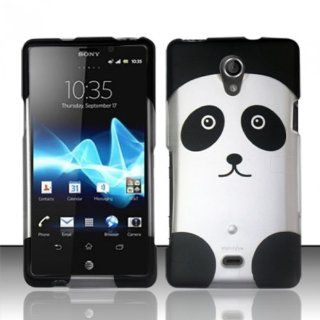 Sony Xperia TL LT30at Case (AT&T) Lavishing Panda Design Hard Cover Protector with Free Car Charger + Gift Box By Tech Accessories: Cell Phones & Accessories