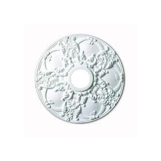 Ceiling Medallion high quality polyurethane classical flower design 47 cm = 18 inch diameter ID 3 5/8" by Designer's Edge Millwork #D525   Decorative Ceiling Medallions  