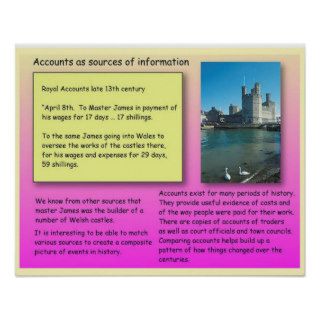 History, using Accounts as sources of information Poster