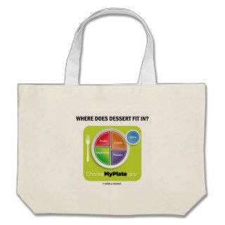 Where Does Dessert Fit In? (MyPlate Humor) Bag