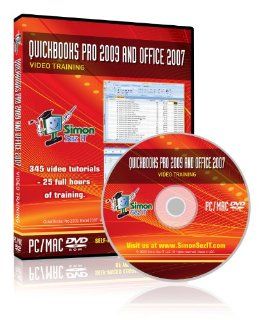 QuickBooks Pro 2009 and Microsoft Office 2007 Training DVD   Video Training Tutorials for QuickBooks Pro 2009, Excel, Word, PowerPoint, Outlook, and Access 2007 by Simon Sez IT: Software