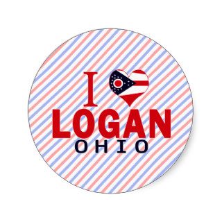 I love Logan, Ohio Stickers