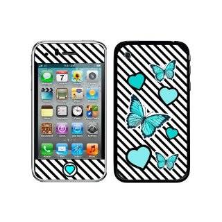 Graphics and More Protective Skin Sticker Case for iPhone 3G 3GS   Non Retail Packaging   Butterfly Love: Cell Phones & Accessories