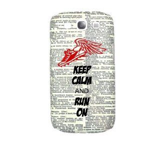 SudysAccessories Keep Calm And Play On Running On Dictionary Samsung Galaxy S3 Case S III Case i9300   SoftShell Full Plastic Snap On Graphic Case Cell Phones & Accessories