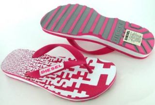 Diesel Water Games Womens Pink Sandals Flip Flops 9.5: Shoes