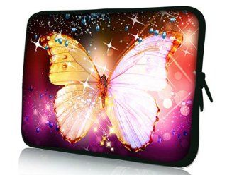 Pink Butterfly 7" Inch Sleeve Bag Pouch Cover for 6" 7" 8" Google Nexus 7 Android Tablet Case / 7" Mach Speed Trio Stealth Pro: Electronics