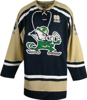 Notre Dame Fighting Irish Hat Trick Hockey Jersey   X Large : Sports Related Merchandise : Sports & Outdoors