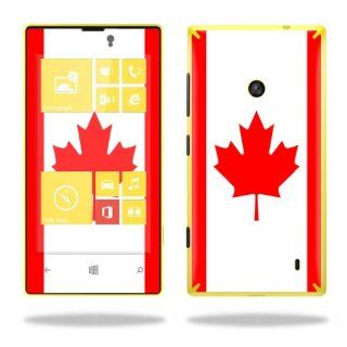 Protective Vinyl Skin Decal Cover for Nokia Lumia 520 Cell Phone T Mobile Sticker Skins Canadian Flag Computers & Accessories