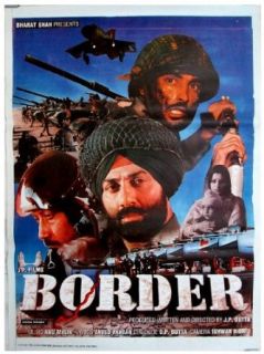 Border (1997) Original Old Bollywood Movie Poster (Authentic Indian Cinema / Hindi Film Poster)   Rare: Entertainment Collectibles