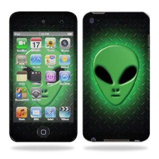 Protective Vinyl Skin Decal Cover for iPod Touch 4G 4th Generation Sticker Skins   Alien Invasion: Cell Phones & Accessories