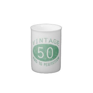 50th Birthday Vintage Humor Porcelain Mugs