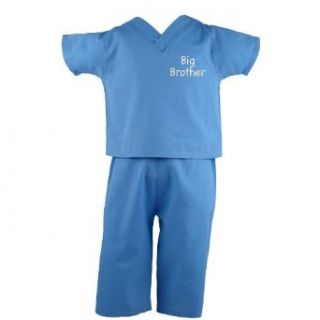 Scoots Toddler Scrubs "Big Brother", Blue: Infant And Toddler Costumes: Clothing