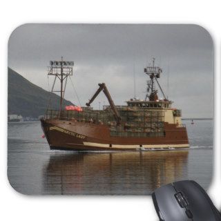 Arctic Lady, Crab Boat in Dutch Harbor, AK Mouse Pad