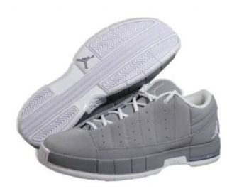 Nike Men Jordan TE II Advance Grey/White Athletic Shoes   395468 006: Shoes