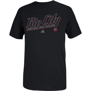 adidas Mens Portland Trail Blazers Rip City Phrase Short Sleeve T Shirt   Size: