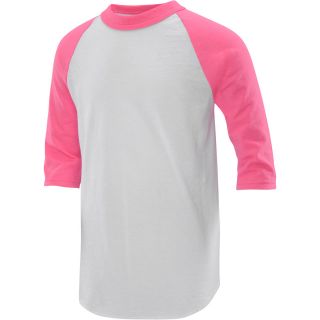 SOFFE Kids Baseball Short Sleeve T Shirt   Size: Large, Neon Pink