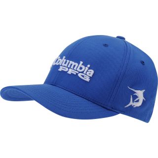 COLUMBIA Mens PFG Fitted Cap   Size: L/xl, Vivid Blue