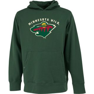 Antigua Mens Minnesota Wild Signature Hood Applique Pullover Sweatshirt   Size: