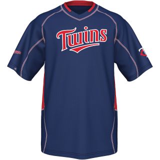 MAJESTIC ATHLETIC Mens Minnesota Twins Fast Action V Neck T Shirt   Size: Xl,