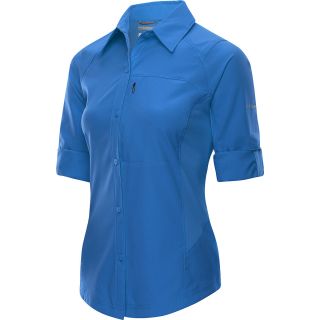 COLUMBIA Womens Silver Ridge Long Sleeve Shirt   Size: Medium, Compass Blue