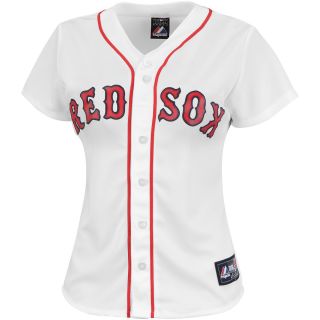 Majestic Athletic Boston Red Sox Blank Womens Replica Home Jersey   Size: