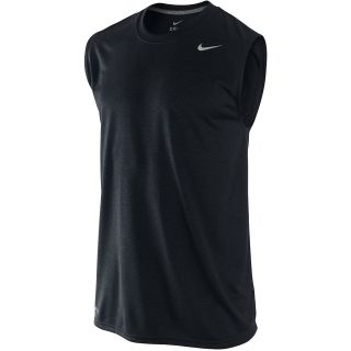 NIKE Mens Dri FIT Legend Sleeveless Training Shirt   Size Xl, Black/silver