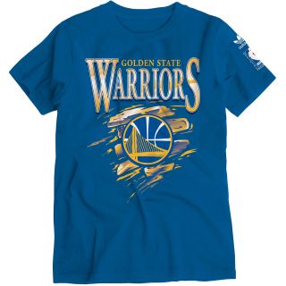 adidas Youth Golden State Warriors Retro Swirl Short Sleeve T Shirt   Size: