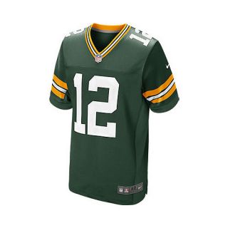 NIKE Mens Green Bay Packers Aaron Rodgers Elite Team On Field Jersey   Size