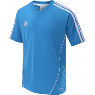 adidas Kids Estro 12 Short Sleeve Soccer Jersey   Size: Large, Solar Blue