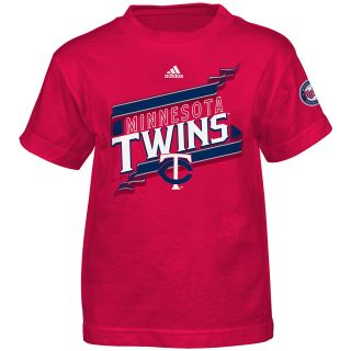 adidas Youth Minnesota Twins Pennant Chaser Short Sleeve T Shirt   Size: 7, Red