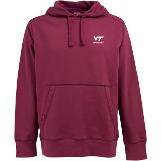 Antigua Mens Virginia Tech Hokies Signature Hooded Pullover Sweatshirt   Size: