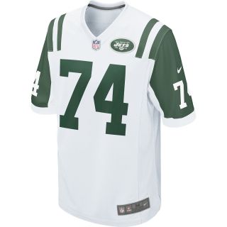 NIKE Mens New York Jets Nick Mangold Game White Jersey   Size: Xl, Fir/white