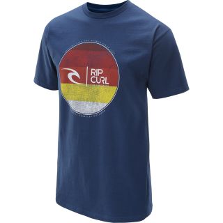 RIP CURL Mens The Wright Short Sleeve T Shirt   Size: 2xl, Heather Blue