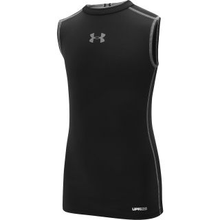 UNDER ARMOUR Boys HeatGear Sonic Fitted Sleeveless T Shirt   Size Small,