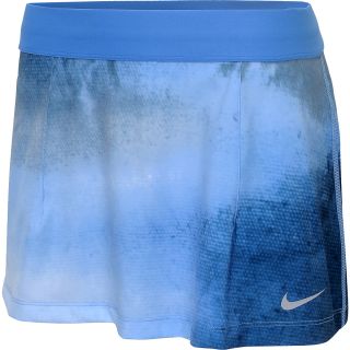 NIKE Womens Slam Printed Tennis Skirt   Size: Large, Distance Blue/silver