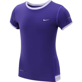 NIKE Girls Miler Running Shirt   Size: Xl, Court Purple/violet