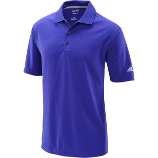 adidas Mens ClimaLite Solid Short Sleeve Golf Polo   Size: Medium, Blue