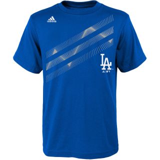 adidas Youth Los Angeles Dodgers Laser Field Short Sleeve T Shirt   Size: Xl