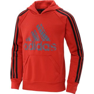 adidas Boys Tech Fleece Pullover Hoodie   Size: Small, Lt.scarlet