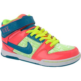 NIKE Womens Air Mogan 2 Mid Skate Shoes   Size: 8.5, Flash Lime/pink