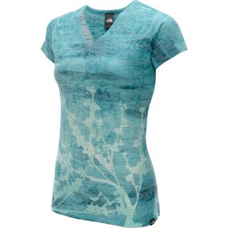THE NORTH FACE Womens Bloom Burnout V Neck Short Sleeve T Shirt   Size: Large,