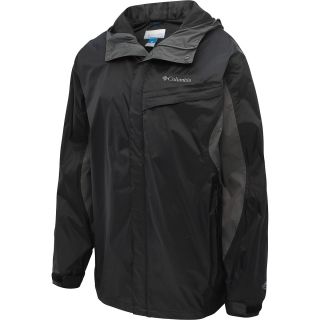 COLUMBIA Mens Watertight Jacket   Size XLT/Extra Large Tall, Black