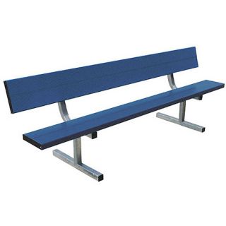 Sport Supply Group Portable Bench with Back  21 Foot   Size: 21 Foot, Navy