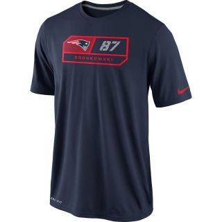 NIKE Mens New England Patriots Rob Gronkowski Legend Team Player Name And