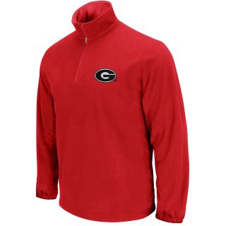 KNIGHTS APPAREL Mens Georgia Bulldogs Fleece Quarter Zip Jacket   Size: Large,